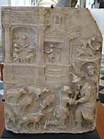 Bas-relief, Le retour de l'enfant prodigue (16e, Malines) (Musee d'Arras)